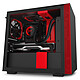 NZXT H210i Black/Red Mini tower case with tempered glass side window and RGB backlight