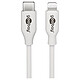 Goobay Câble Lightning to USB-C (M/M) - 2M - Blanc Cordon Lightning to USB-C (Mâle /Mâle) - 2 mètres