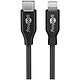 Goobay Cable Lightning a USB-C (M/M) - 2M - Negro Cable Lightning a USB-C (Macho /Macho) - 2 metros