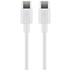 Goobay USB 3.1 Type C Cable (M/M) - Power Delivery - 0.5M - White USB-C 3.1 Type C Cable - Mle / Mle - Power Delivery Function - 0.5 meters - White
