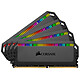 Corsair Dominator Platinum RGB 128 Go (4 x 32 Go) DDR4 3200 MHz CL16 (CMT128GX4M4C3200C16) Kit Quad Channel 4 barrettes de RAM DDR4 PC4-25600 - CMT128GX4M4C3200C16