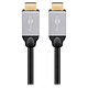 Goobay Plus Câble HDMI 2.0 4K (1 m) Câble HDMI 2.0 mâle/mâle compatible 3D et 4K@60Hz (1 mètre)