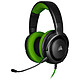 Corsair HS35 (verde) Cuffie Stro per giocatori - Microfono rimovibile - Certificazione Discord - Schiuma di memoria - PC/PS4/XboxOne/Switch