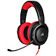 Corsair HS35 (Rojo) Auriculares estéreo Circum-aural para videojuegos - Micrófono extraíble - Certificación de discordia - Espuma de memoria - PC/PS4/XboxOne/Switch
