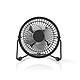 Nedis Mini-Fan (Noir) Ventilateur de bureau en métal sur port USB - Ø10 cm - Noir