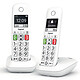 Gigaset Duo E290 Blanc Téléphone sans fil mains-libres avec combiné supplémentaire