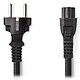 Cable de alimentación tripolar Nedis negro - 3 metros Cable de alimentación Schuko recto macho a IEC-320-C5 - 3 m