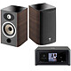 NAD M10 + Focal Aria 906 Noyer Amplificateur réseau stéréo 2 x 100 Watts - DAC 32 bits/384kHz - Wi-Fi/Bluetooth/AirPlay 2 - Multiroom BluOS - Hi-Res Audio + Enceinte bibliothèque 120 Watts (par paire)