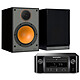 Marantz Melody X M-CR612 Noir + Monitor Audio Monitor 100 Noir Mini-système stéréo réseau 2 x 60 Watts - Lecteur CD/CD-R/CD-RW - Tuner FM/DAB+ - Hi-Res Audio - Wi-Fi/Bluetooth - AirPlay 2 - Multiroom (sans HP) + Enceinte bibliothèque 100W (par paire)