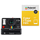 Polaroid OneStep+ Noir + Color i-Type Film Appareil photo instantané avec Bluetooth, double focale et flash + 8 films instantanés couleur