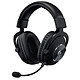 Logitech G Pro Gaming Headset (Black) Wired gaming headset - closed-back circum-aural - detachable unidirectional microphone - memory foam