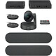 Logitech Rally Plus Video conference camera - Ultra HD 4K - 90° viewing angle - 15x zoom - 4 microphones - Skype for Business certified - screen hub - table hub - 2x speakers - 2 microphone modules - remote control