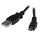 StarTech.com Câble USB 2.0 A mâle / micro USB B mâle coudé 90° vers le haut - 2 m - Noir Câble USB 2.0 A mâle / micro USB B mâle angle vers le haut - 2 m (Noir)
