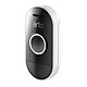 Arlo Audio Doorbell Sonnette intelligente sans fil étanche avec enregistrement de messages compatible caméras Arlo