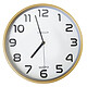 Unilux Horloge Baltic Blanc/Bois Horloge de bureau 31.5 cm