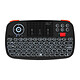 Riitek i4 Wireless Mini Keyboard - Touch Interface with integrated mouse buttons - Bluetooth 4.0 Interface - AZERTY, French