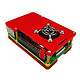 Boitier pour Raspberry Pi 4B (Rouge) Boîtier en plastique pour carte Raspberry Pi 4B