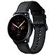 Samsung Galaxy Watch Active 2 4G (40 mm / Acier / Noir Diamant) Montre connectée 4G - 40 mm - acier - certifiée IP68 - RAM 1.5 Go - écran Super AMOLED 1.2" - 4 Go - NFC/Wi-Fi/Bluetooth 5.0 - 247 mAh - Tizen OS 4.0