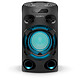 Sony MHC-V02 Altavoz para fiestas Bluetooth, efectos de luz, micrófono/jack de guitarra, reproductor de CD, USB
