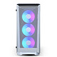 Phanteks Eclipse P400A RGB (Blanc) Boîtier moyen tour avec fenêtre latérale en verre trempé et ventilateurs LED RGB
