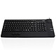 Accuratus AccuMed Compact (Black) Compact Wired Keyboard - USB Interface - Integrated Mousepad - Antibacterial - Sealed (IP67 Standard) - (AZERTY, French)