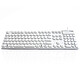Accuratus AccuMed 105 (White) Wired Keyboard - USB Interface - Antibacterial - Sealed (IP67 Standard) - AZERTY, French