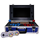 Hutopi Hutopia Mallette arcade rétrogaming en métal - Raspberry Pi 3B+ - Écran 13.3" Full HD - Powerbank 20 000 mAh - Carte SD Noobs 16 Go Recalbox, Retropie, Lakka, Kodi, Raspbian 100% compatible - 2 manettes - 2 kits joystick