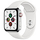 Apple Watch Series 5 GPS + Cellular Acier Bracelet Sport Blanc 44 mm