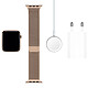 Acheter Apple Watch Series 5 GPS + Cellular Acier Or Bracelet Milanais Or 44 mm