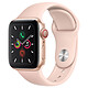 Apple Watch Series 5 GPS + Cellular Aluminium Or Bracelet Sport Rose des Sables 40 mm
