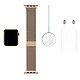 Acheter Apple Watch Series 5 GPS + Cellular Acier Or Bracelet Milanais Or 40 mm