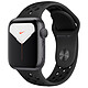 Apple Watch Series 5 Nike GPS Aluminium Gris Bracelet Sport Noir 40 mm