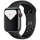 Apple Watch Series 5 Nike GPS + Cellular Aluminium Gris Sidéral Bracelet Sport Noir 44 mm