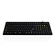 Accuratus WP127 V2 (Black) Wired flexible silicone keyboard - USB PS/2 interface - Waterproof - High visibility - Sealed (IP54 standard) - AZERTY, French