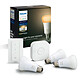 Philips Hue White Ambiance Kit de démarrage E27 9 W Bluetooth 3 ampoules E27 9W + Pont Hue + Interrupteur avec variateur