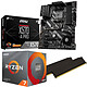 Kit Upgrade PC AMD Ryzen 7 3700X MSI X570-A PRO 16 Go Carte mère Socket AM4 AMD X570 + CPU AMD Ryzen 7 3700X (3.6 GHz / 4.4 GHz) + RAM 16 Go DDR4