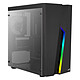 Aerocool Bolt Mini (Black) Mini Tower case with side panel and RGB backlighting in front