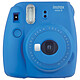 Fujifilm instax mini 9 Bleu Appareil photo instantané avec flash et miroir selfie