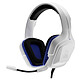 The G-Lab KORP Cobalt (White) Gamer headset - Over-ear - Adjustable microphone - 3.5 mm jack - PC / Console / Mobile compatible