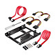 Heden Mounting kit for 2 x 2.5" SSD/HDD Adapter kit for 2 SSD/HDD 2.5" hard drives in a 3.5" rack