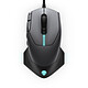 Alienware 510M Wired gamer mouse - Right handed - 16000 dpi optical sensor - 10 programmable buttons - AlienFX RGB backlight - Grey/Black