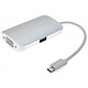 Dexlan Docking 127558 Mini dock USB Tipo C a VGA / USB / Power Delivery 60W