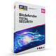 Bitdefender Total Security 2021 - 10 workstation 2 year license Internet Security Suite - 2 year 10 seat license (French, Windows, macOS, Android, iOS)