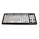 Accuratus Monster 2 High Contrast USB keyboard - high contrast keys and XL marking (for visually impaired users) - AZERTY, French