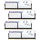 G.Skill Trident Z Royal 32 Go (4 x 8 Go) DDR4 4000 MHz CL18 - Argent Kit Quad Channel 4 barrettes de RAM DDR4 PC4-32000 - F4-4000C18Q-32GTRS avec LED RGB