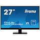 iiyama 27" LED - ProLite XU2792HSU-B1 1920 x 1080 pixels - 4 ms (greyscale) - Widescreen 16/9 - IPS panel - 75 Hz - DisplayPort/VGA/HDMI - USB 3.0 Hub - Black
