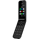 Nokia 2720 Noir Téléphone à clapet 4G Dual SIM - Snapdragon 205 Dual-Core 1.1 GHz - RAM 512 Mo - Ecran 2.8" 240 x 240 - 4 Go - Bluetooth 4.1 - 1500 mAh