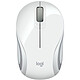 Logitech M187 (Blanc) Mini souris sans fil - ambidextre - capteur optique 1000 dpi - 3 boutons
