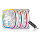 Enermax SquA. RGB White 120 mm Pack de 3 Pack de 3 Ventilateurs de boîtier RGB 120 mm Blanc