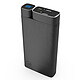 Mobility Lab Powerbank Cuir 20000 mAh (Noir) Chargeur de batterie externe 20000 mAh avec ports USB-A / USB-C et finition en simili cuir